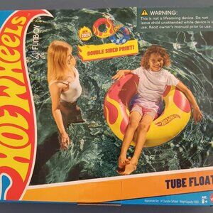Hot Wheels FUNBOY Reversible Double Sided Float Tube 34" Inflatable Kids Ages 8+